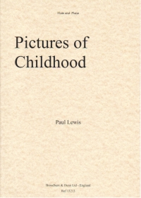 Lewis Pictures Of Childhood Flute & Piano Sheet Music Songbook