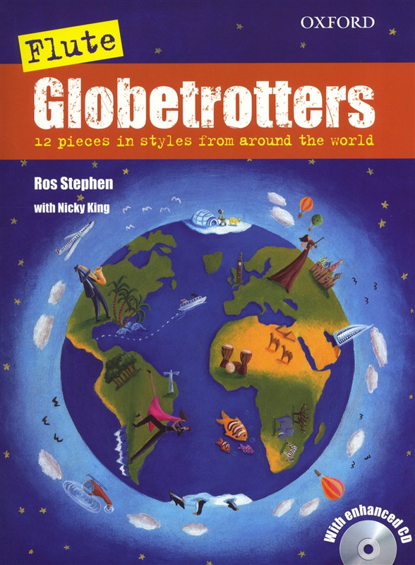 Flute Globetrotters Stephen/king Book & Cd Sheet Music Songbook