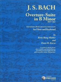 Bach Overture Suite Bmin Bwv1067 Flute & Keyboard Sheet Music Songbook