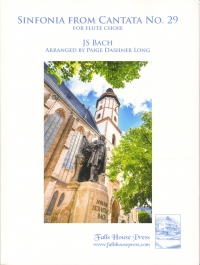 Bach Sinfonia From Cantata No 29 Flute Choir Sheet Music Songbook