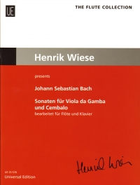 Bach Sonatas Bwv1027 1028 1029 Wiese Flute & Piano Sheet Music Songbook