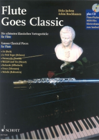 Flute Goes Classic Book & Cd Sheet Music Songbook