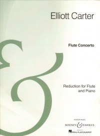 Carter Flute Concerto Flute & Piano Sheet Music Songbook