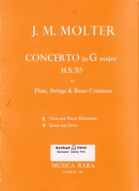 Molter Flute Concerto G Sheet Music Songbook