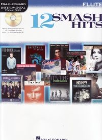 12 Smash Hits Instrumental Play Along Flute + Cd Sheet Music Songbook