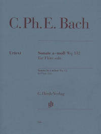 Bach Cpe Sonata Amin Wq132 Flute Solo Sheet Music Songbook