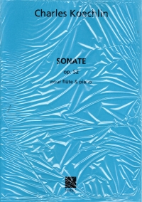 Koechlin Sonata Op 52 Flute & Piano Sheet Music Songbook