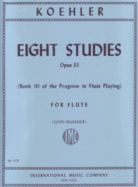 Koehler Progress In Flute Playing Vol. 3 Sheet Music Songbook