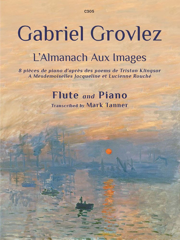 Grovlez Lalmanach Aux Images Flute & Piano Sheet Music Songbook