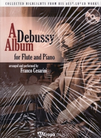 Debussy Album C Flute Book & Cd Sheet Music Songbook