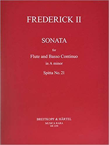 Frederick The Great Sonata In A Minor No 21 Flute Sheet Music Songbook