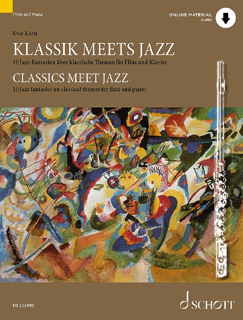 Classics Meet Jazz Flute & Piano Sheet Music Songbook