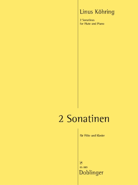 Koehring 2 Sonatinen Flute & Piano Sheet Music Songbook