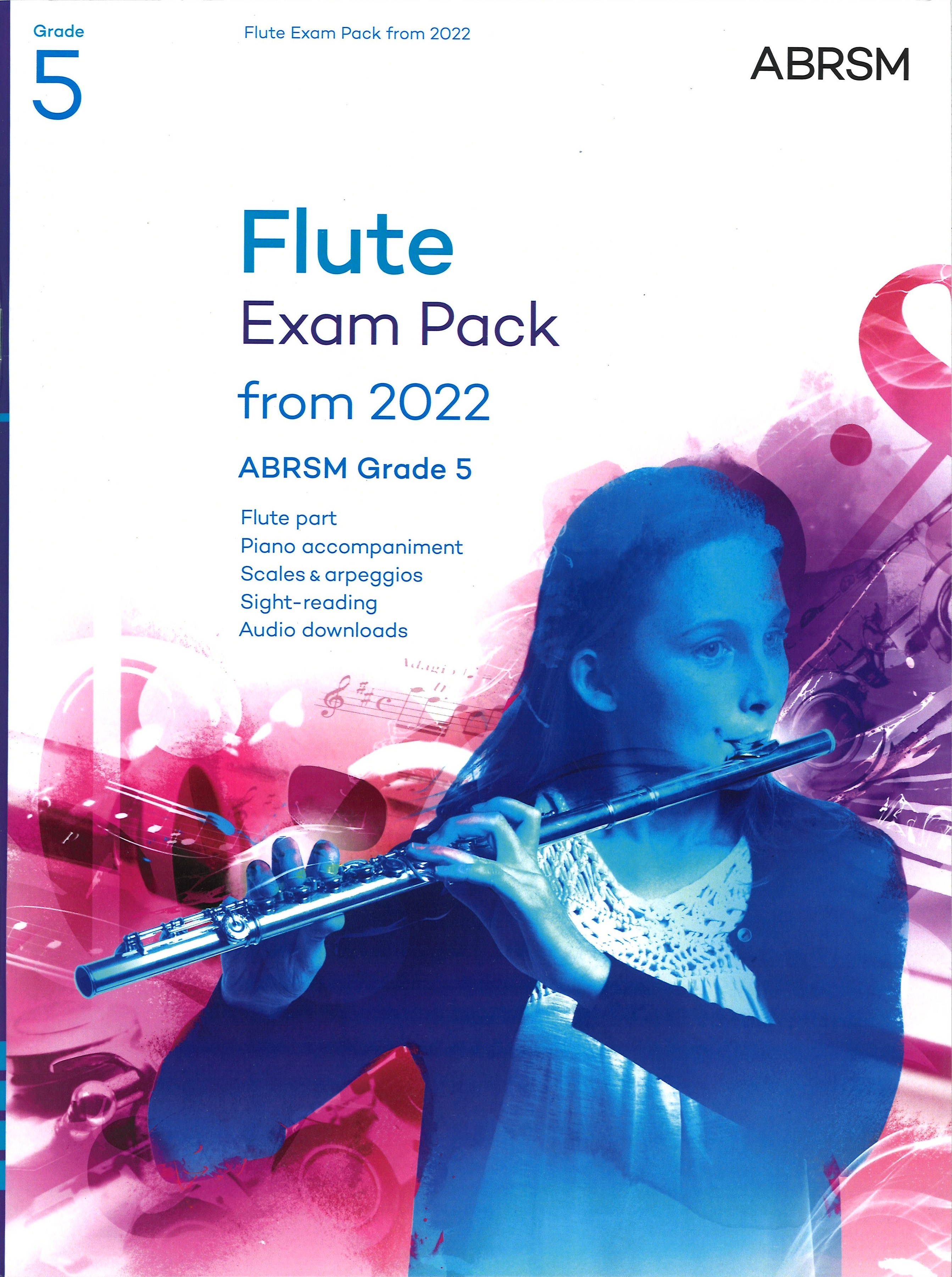 Flute Exam Pack From 2022 Grade 5 Complete Abrsm Sheet Music Songbook