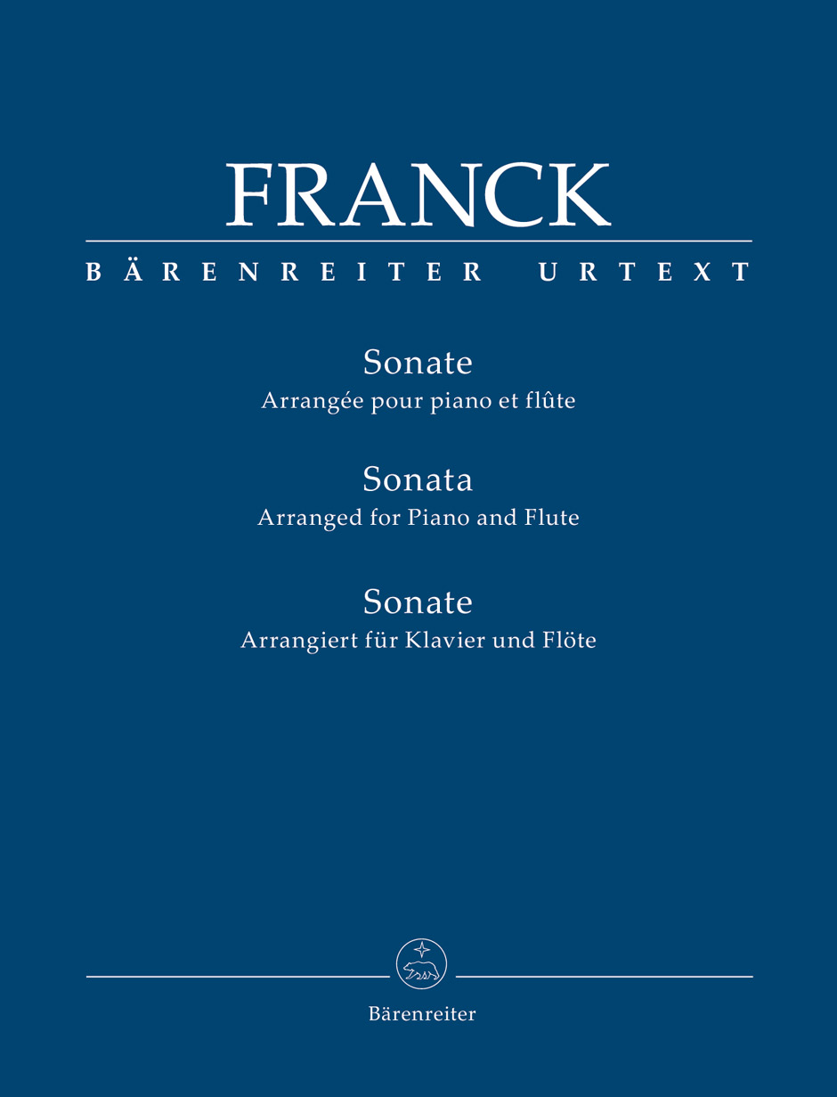 Franck Sonata For Piano And Violin Flute & Piano Sheet Music Songbook