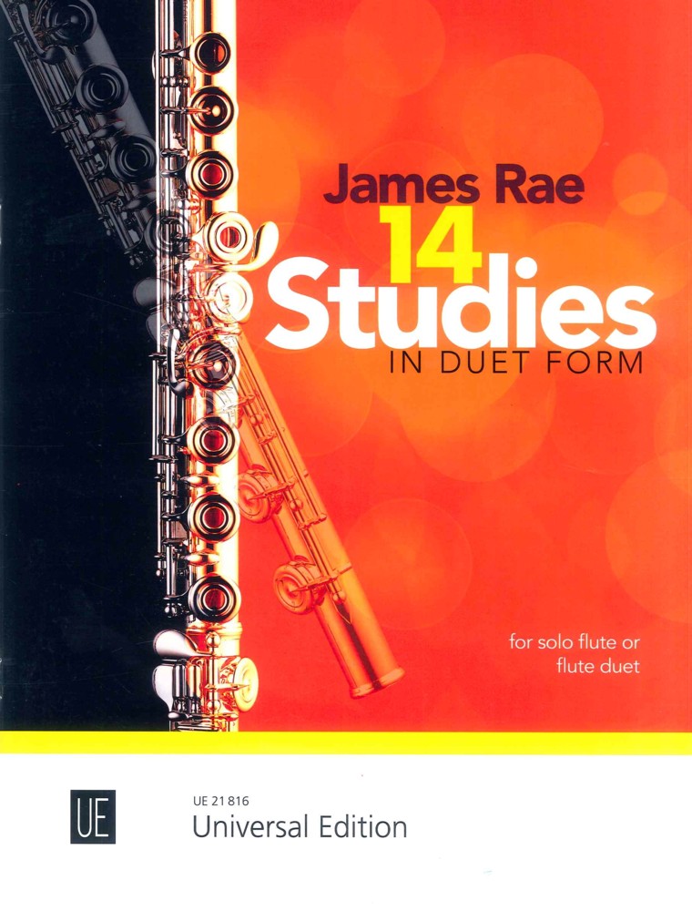 Rae 14 Studies In Duet Form Solo Flute/flute Duet Sheet Music Songbook