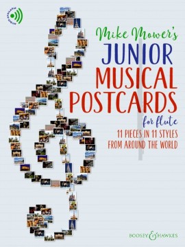 Junior Musical Postcards Mower Flute + Online Sheet Music Songbook
