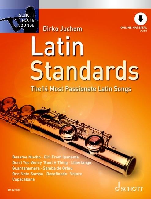 Latin Standards Schott Flute Lounge + Audio Sheet Music Songbook