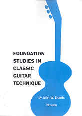 Foundation Studies Classic Guitar Technic Duarte Sheet Music Songbook