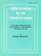 Sight Reading Classical Guitar Level 4-5 Benedict Sheet Music Songbook