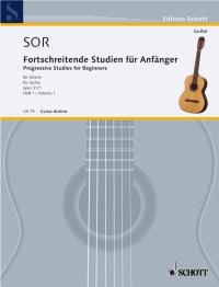Sor Progressive Studies Op31 Book 1 Guitar Sheet Music Songbook
