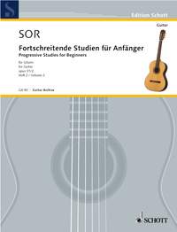 Sor Progressive Studies Op31 Book 2 Guitar Sheet Music Songbook