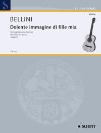 Bellini Dolente Immagine Di Fille Mia Vce&gtrga152 Sheet Music Songbook