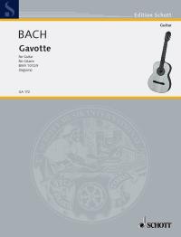 Bach Gavotte Guitar Sheet Music Songbook