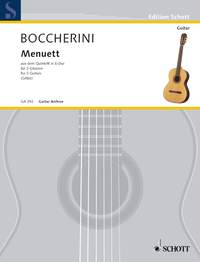 Boccherini Menuette (quintet Emin) Ga392 Sheet Music Songbook