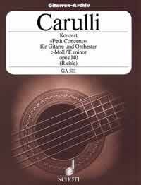 Carulli Concerto Emin Op140 Guitar Sheet Music Songbook