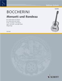 Boccherini Menuett & Rondeau Cello & Guitar Ga504 Sheet Music Songbook