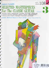 Selected Masterpieces For Class Guitar Vol 3 Wf108 Sheet Music Songbook
