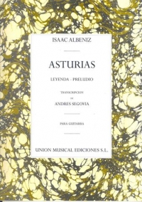 Albeniz Asturias Guitar Preludio Sheet Music Songbook