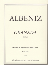 Albeniz Granada Guitar Sheet Music Songbook