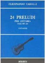 Carulli Preludes (24) Op114 Guitar Sheet Music Songbook