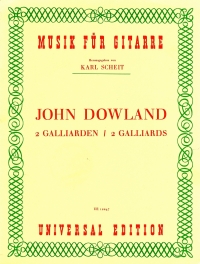 Dowland Galliards (2) Guitar Sheet Music Songbook