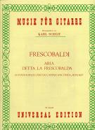 Frescobaldi Aria Detta La Frescobalda Scheit Gtr Sheet Music Songbook