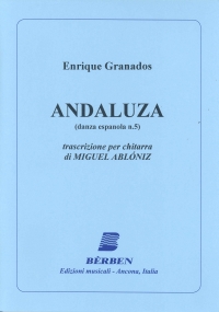 Granados Andaluza Spanish Dance No 5 Guitar Sheet Music Songbook