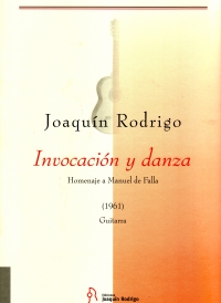 Rodrigo Invocation Et Danse Guitar Sheet Music Songbook