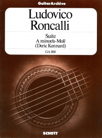 Roncalli Suite Emin Guitar Sheet Music Songbook