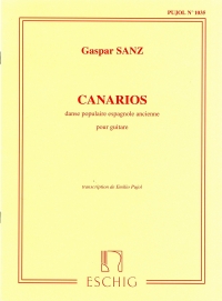 Sanz Canarios Guitar Sheet Music Songbook