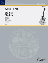 Giuliani Studies For Guitar Op1a Sheet Music Songbook