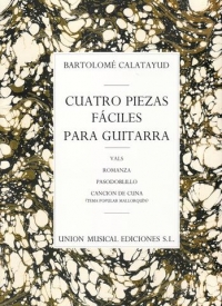 Calatayud 4 Pieces (vals/romanza & Others) Guitar Sheet Music Songbook
