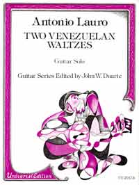 Lauro Venezuelan Waltzes (2) Duarte Guitar Sheet Music Songbook