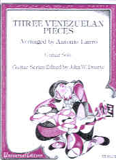 Lauro Venezuelan Pieces (3) Guitar Sheet Music Songbook