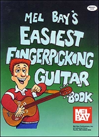 Mel Bay Easiest Fingerpicking Guitar Book Sheet Music Songbook