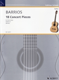 Barrios 18 Concert Pieces Vol 2 Arr Burley Guitar Sheet Music Songbook