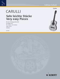 Carulli Easy Pieces (18) Op333 Guitar Sheet Music Songbook