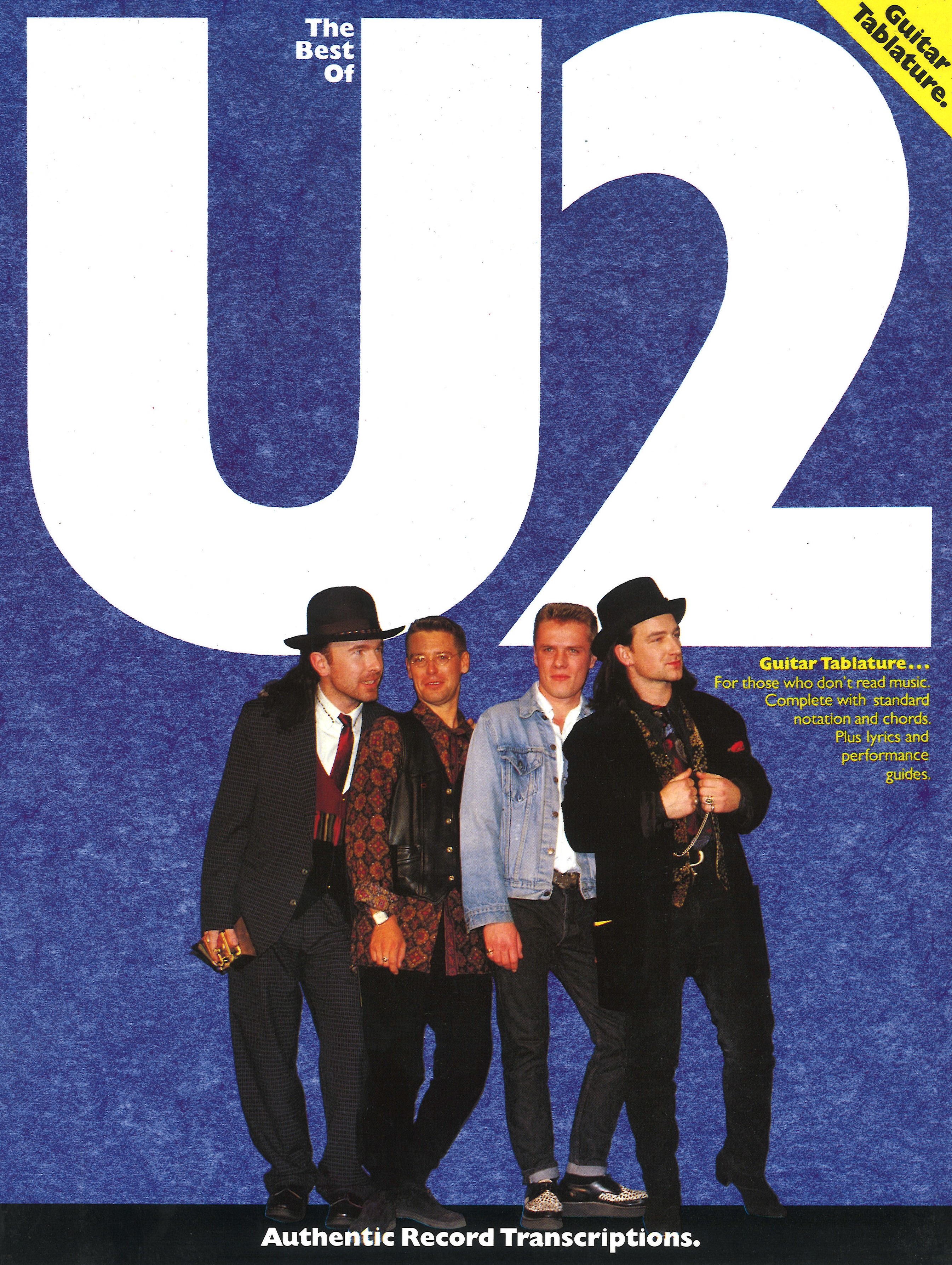 U2 Best Of (separate Tab For Both Guitar & Bass) Sheet Music Songbook