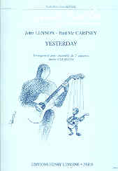 Yesterday (beatles) Score & Parts 5 Guitars Sheet Music Songbook